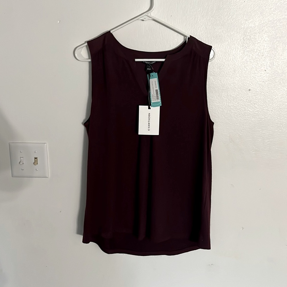 Mixed material knit top